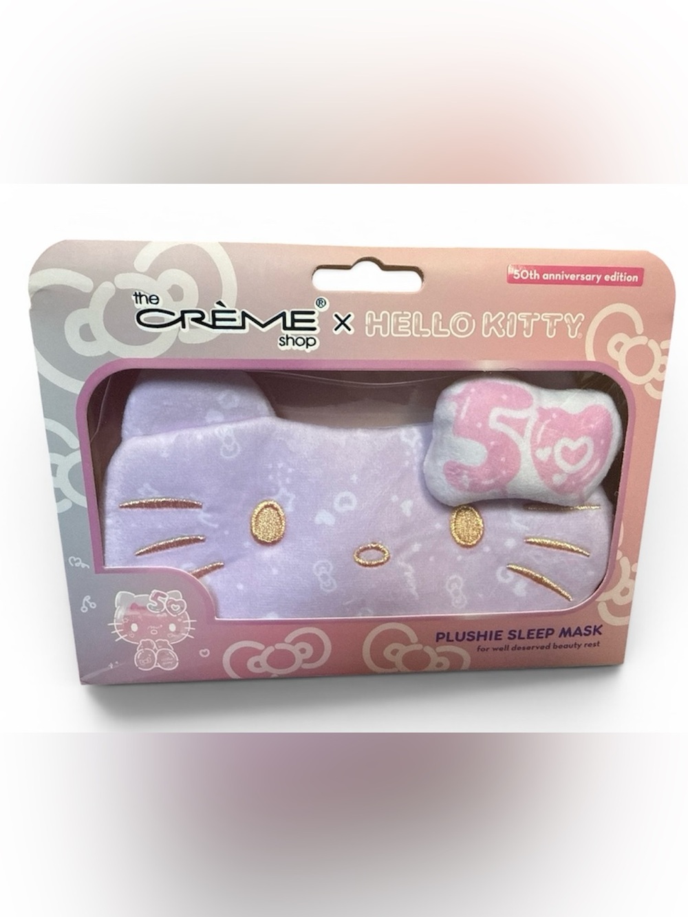 The Creme Shop Hello Kitty Plushie Sleep Mask 50th Anniversary Edition